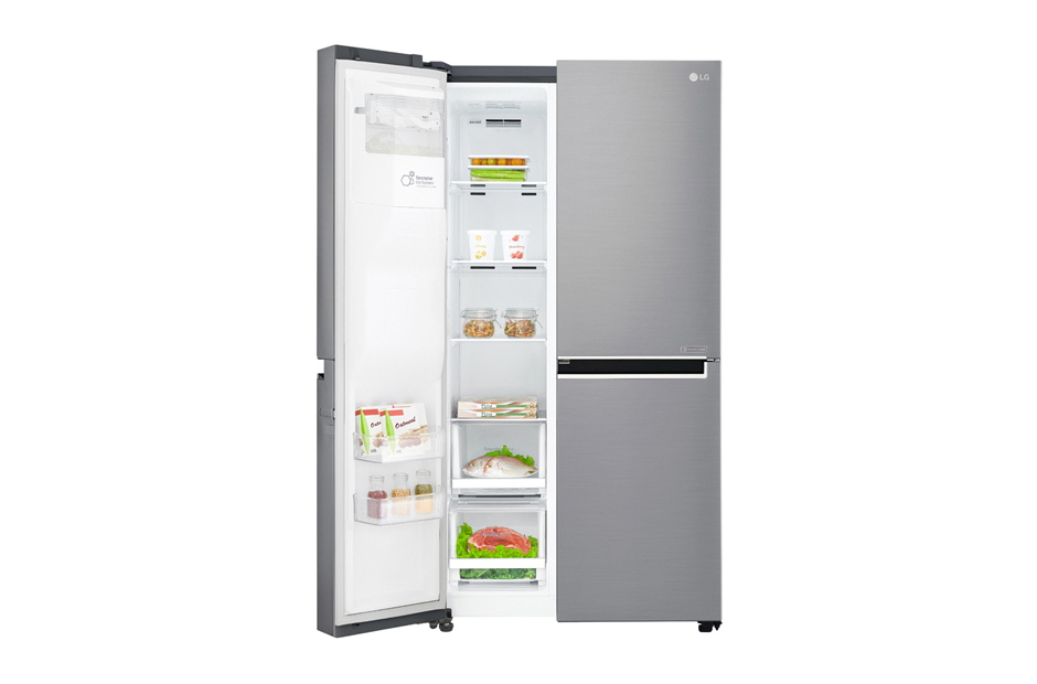 LG GSJ760PZXV side-by-side køle-fryseskab Fritstående 625 L F Rustfrit stål LG GSJ760PZXV side-by-side køle-fryseskab Fritstående 625 L F Rustfrit stål